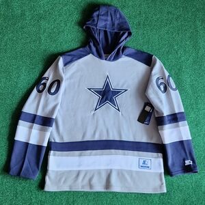 Vintage Starter Dallas Cowboys Hockey Style Jersey Large